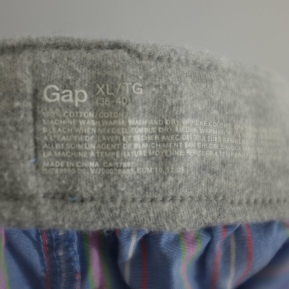 COPY - GAP blue with colourful stripes lounge pants drawstring 100% cotton size… - Picture 5 of 5
